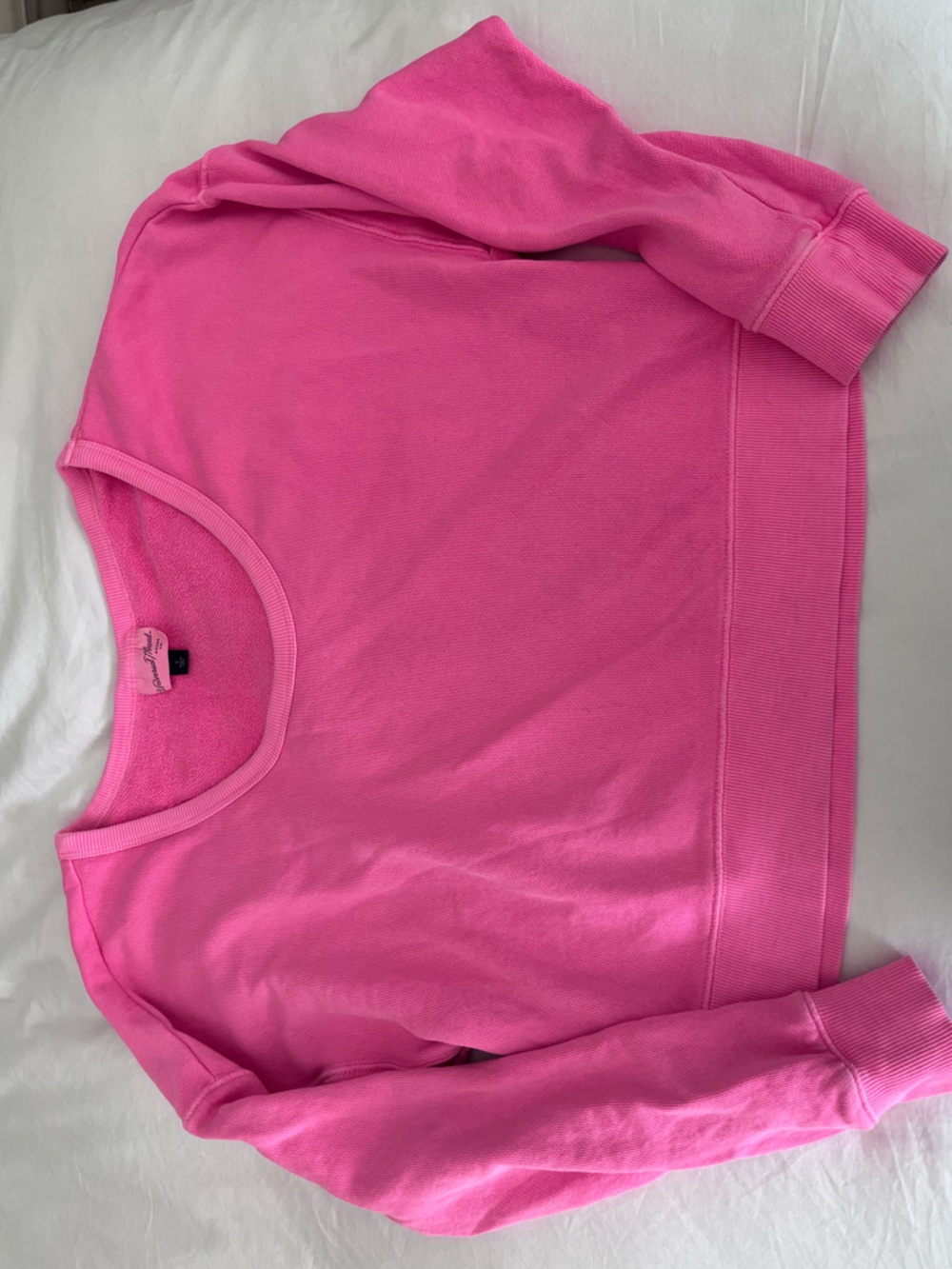 Universal Thread Pink Cropped Crewneck Sweatshirt